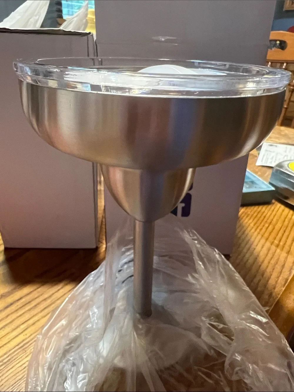 Margarita stainless Steel 8 oz Margarita tumbler w lid - Brushed Silver 2boxes